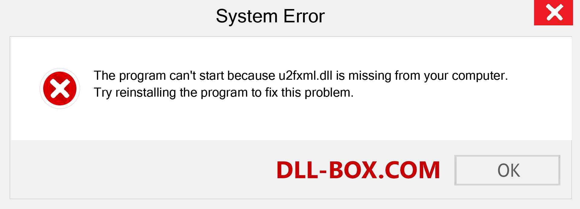  u2fxml.dll file is missing?. Download for Windows 7, 8, 10 - Fix  u2fxml dll Missing Error on Windows, photos, images
